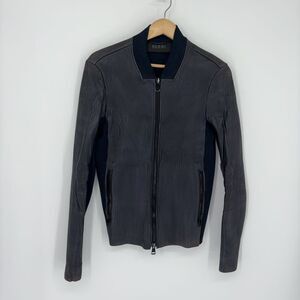 Gucci Mixed-Media Bomber Jacket